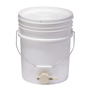 Little Giant BKT5 Plastic Honey Bucket with Honey Gate for Beekeeping, 5 Gallon - TRAPSKI