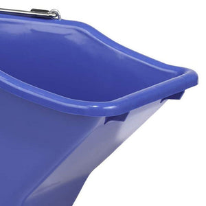 Little Giant 20-Quart Durable Plastic Flat Back Livestock Feed Bucket, Blue - TRAPSKI