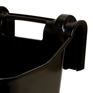 Little Giant HF12BLACK Heavy Duty 12 Quart Mountable Plastic Hook Feeder, Black - TRAPSKI