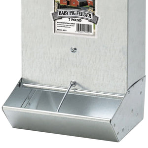 Little Giant BPF2 Mountable 2 Hole Baby Piglet Trough Feeder, 7 Pound Capacity