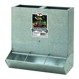 Little Giant BPF3 Mountable 3 Hole Baby Piglet Trough Feeder, 9 Pound Capacity - TRAPSKI