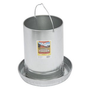 Little Giant 30-Pound Floor Space Saving Hanging Metal Poultry Feeder (2 Pack)