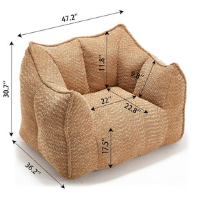 Comfortable Chenille Sofa Chairs With Highly Resilient Foam
