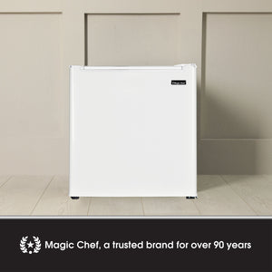 Magic Chef MCR170WE Mini Refrigerator with Freezer Shelf, 1.7 Cubic Feet, White - TRAPSKI