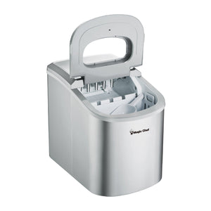 Magic Chef MCIM22SV Portable Countertop Ice Maker, 27 Pounds Per Day, Silver