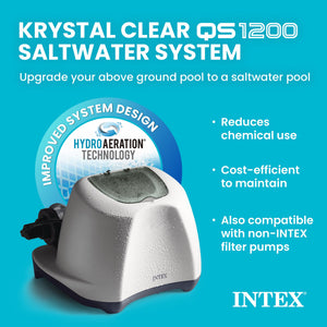 INTEX Ultra XTR Frame Rectangular Pool Set with Krystal Clear Saltwater System