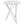 Halverson - Round Top Bar Table - White / Silver