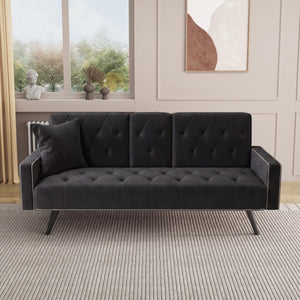 1730 Sofa Bed Armrest with Nail Head Trim