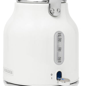Haden Heritage 1.7 Liter Stainless Steel Electric Water Kettle, Ivory & Chrome - TRAPSKI
