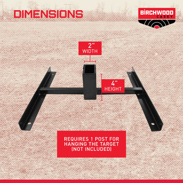 Birchwood Casey 49024 Heavy Duty 2 x 4 Nested Steel Shooting Gong Target Stand