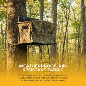 Hawk HWK-2072-BK 2 Man Ladder Tree Stand Blind for Denali and Sasquatch Ladders