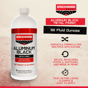 Birchwood Casey 15132 Aluminum Black Metal Finish Touch Up, 32 Fluid Ounces - TRAPSKI