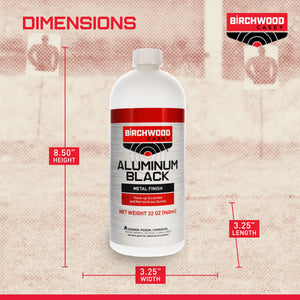 Birchwood Casey 15132 Aluminum Black Metal Finish Touch Up, 32 Fluid Ounces - TRAPSKI