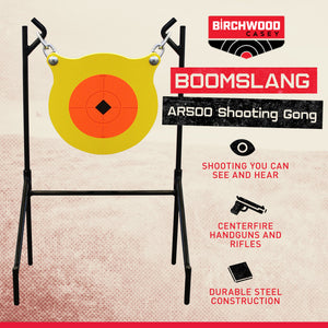 Birchwood Casey World of Targets Boomslang AR500 Centerfire Shooting Target Gong - TRAPSKI