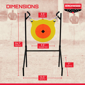Birchwood Casey World of Targets Boomslang AR500 Centerfire Shooting Target Gong - TRAPSKI