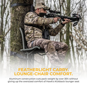 Hawk Helium Kickback LVL Hang-On Hunting Tree Stand with XL Seat & Platform