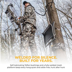 Hawk Helium Kickback LVL Hang-On Hunting Tree Stand with XL Seat & Platform