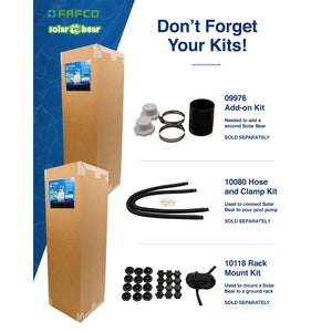 FAFCO Original Solar Bear Universal Solar Pool Heater for Above-Ground Pools