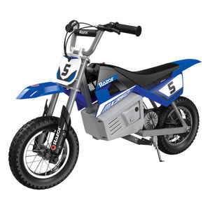 Razor MX350 Dirt Rocket 24V Electric Toy Motocross Motorcycle Dirt Bike, Blue - TRAPSKI