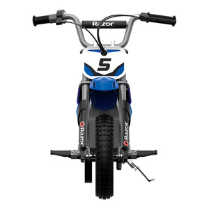 Razor MX350 Dirt Rocket 24V Electric Toy Motocross Motorcycle Dirt Bike, Blue - TRAPSKI
