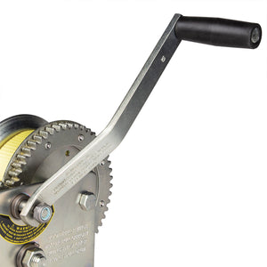 Fulton 142424 Dual Speed Tow Winch with 20 Foot Strap, 3,200 Pound Capacity - TRAPSKI