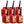 Midwest Can Company 1210 1 Gallon Gas Can Fuel Container Jugs w/ Spout (6 Pack)