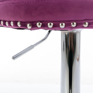 Swivel Adjustable Height Barstools Set of 2