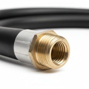 Apache 98108555 14 Foot x 1 Inch NPT Farm Fuel Transfer Hose w/ Male Ends, Black
