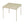 MECO Sudden Comfort 34 x 34 Inch Square Metal Folding Dining Card Table, Buff