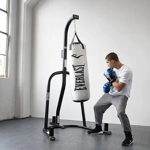 Everlast 100 Pound Max Heavy Duty Powder Coated Steel Heavy Bag Stand, Black - TRAPSKI