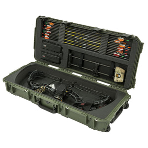 SKB Cases 3614 Hard Plastic Exterior Parallel Limb Bow Crossbow Case, Green