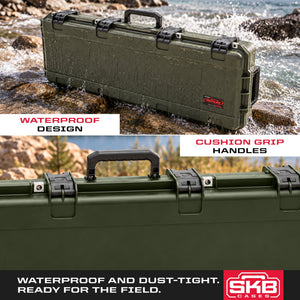 SKB Cases 3614 Hard Plastic Exterior Parallel Limb Bow Crossbow Case, Green