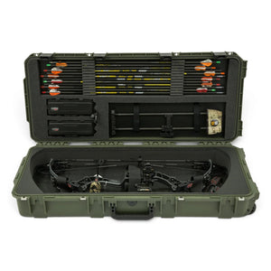 SKB Cases 3614 Hard Plastic Exterior Parallel Limb Bow Crossbow Case, Green
