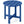 18 Inch Round Weather-Resistant Adirondack Side Table-Navy