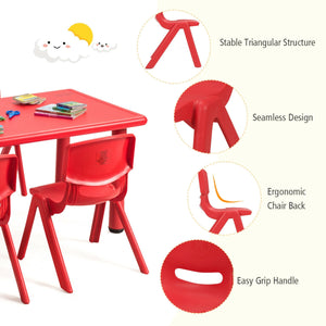 4-pack Kids Plastic Stackable Classroom Chairs