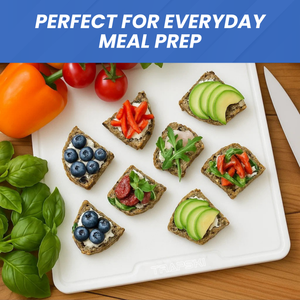 TRAPSKI Premium 1/2 Inch Thick HDPE Cutting Boards | Food-Grade Kitchen Prep Surface | Juice Grooves | Made in the USA - TRAPSKI