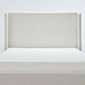 Carmen - Minimalist Upholstered Wingback Bed Frame With High Headboard