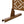 Freestanding Decorative Privacy Screen For Deck Balcony Patio, Metal Privacy - Brown