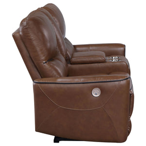 Denson - Power Reclining Loveseat With Console And USB Port