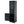 Tall Bathroom Storage Cabinet With Glass Doors, Free-Standing, Two Drawers, And Adjustable Shelves, Board, Painted Perfect For Displaying Your Favorite Items