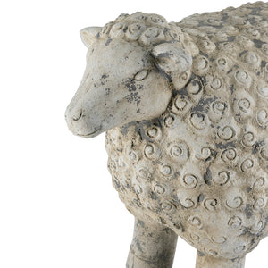 25.5x13x18" Magnesium Sheep Figurine with Weathered Finish