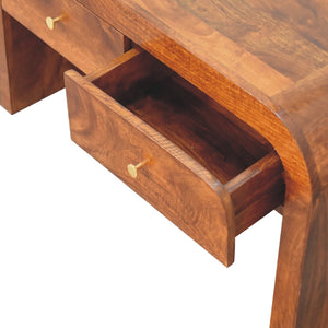 Solid Wood Darcy Coffee Table, 2-Drawers, Chestnut