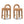 Penny Round Arched Fully Upholstered Counter Stool Set of 2, Golden
