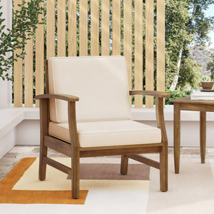 Perla Contemporary Club Chair with Water Resistant Cushion