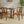 Mid Century Modern Arm Dining Chair Set with Rattan Backrest