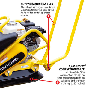 5.5 HP Honda Vibratory Plate Compactor for Asphalt Aggregate Soil Compaction - TRAPSKI