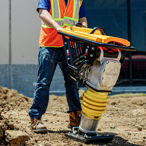 3.6HP Honda Vibratory Rammer Jumping Jack Tamper with Honda GXR120 Engine Impact Force 3,550 lbs/ft - TRAPSKI