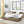 Mid-Century Storage Upholstered Tufted Bed Frame with Backrest and Armrests