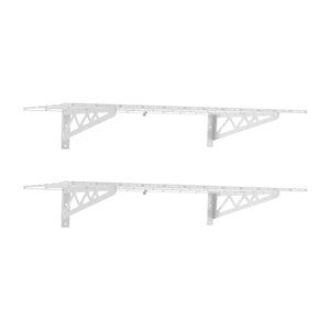 1.5' x 8' Wall Shelf (with Hooks)