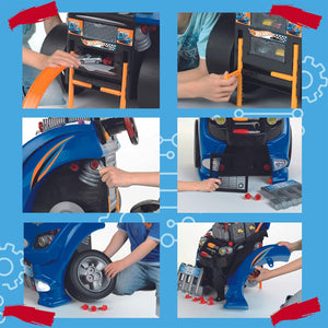 Theo Klein Hot Wheels Automotive Car Engine Interactive Toy Pretend Play Set